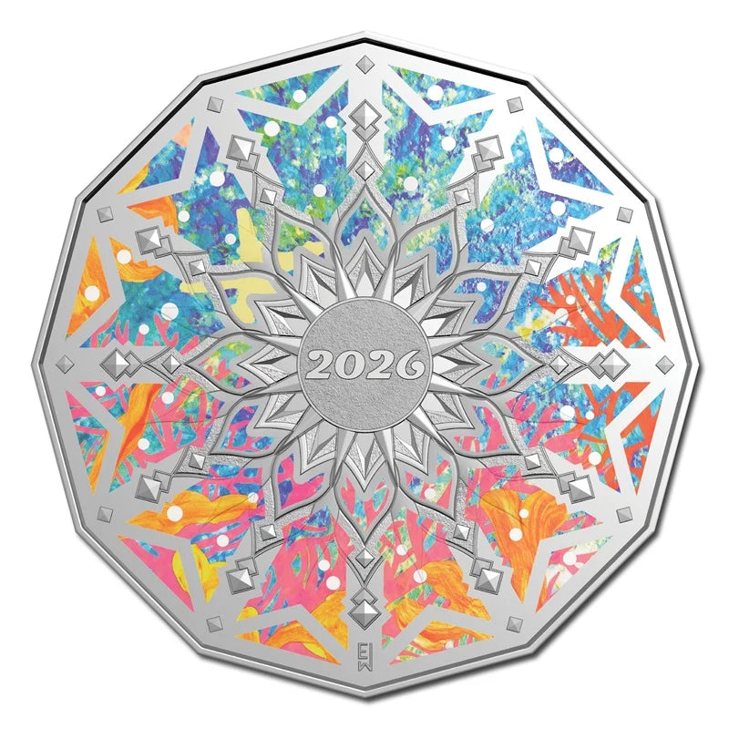 NEW RELEASE - 50c 2026 Christmas Decoration Coloured UNC
