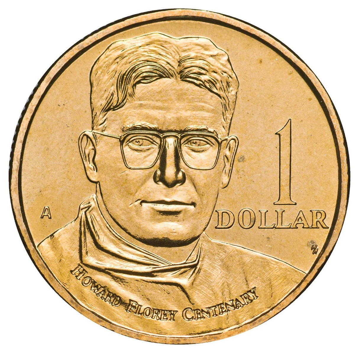 1998 Howard Florey $1 coin circulated