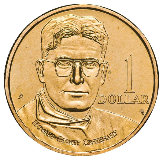 1998 Howard Florey $1 coin circulated