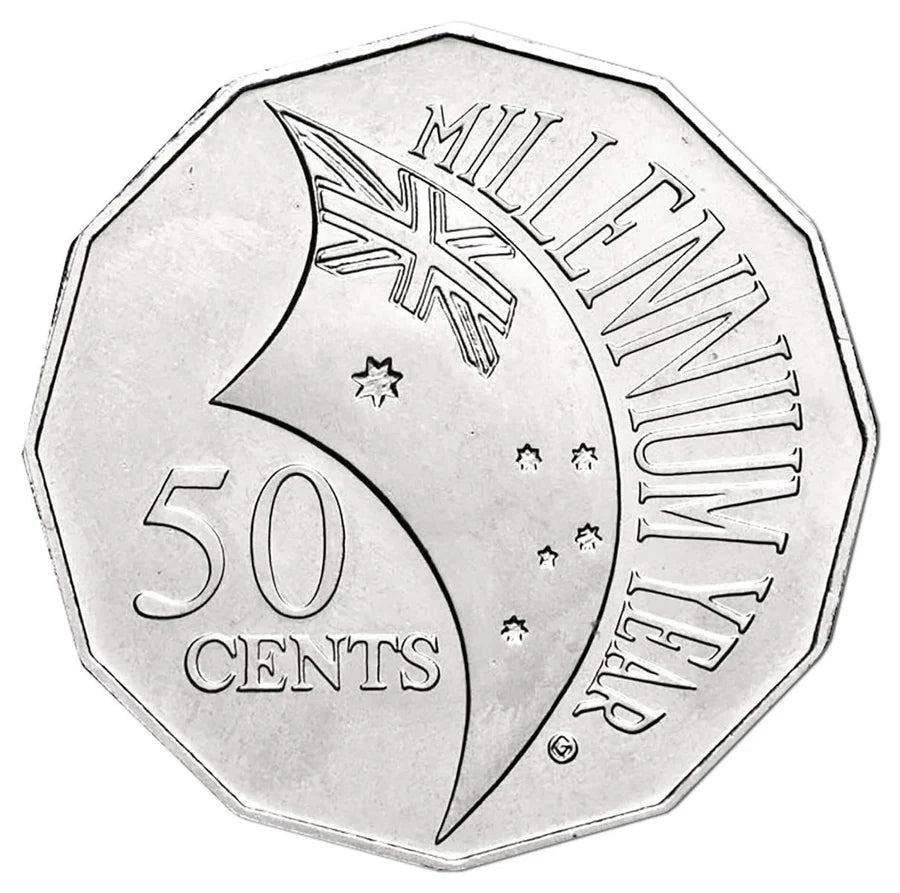 2000 "MILLENIUM" 50c Coin uncirculated - ex mint set