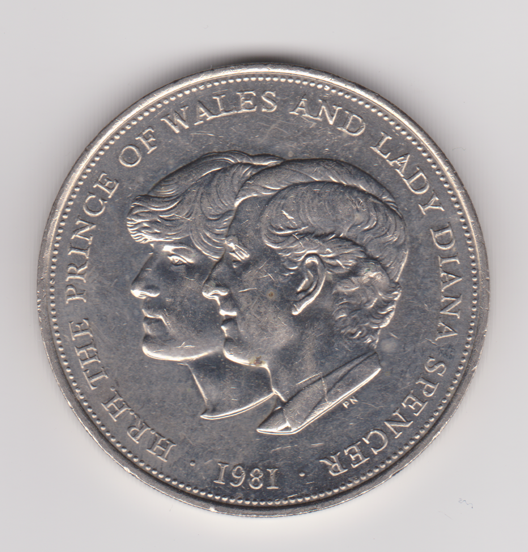 1981 UK COMMEMORATIVE CROWN -  WEDDING OF CHARLES AND DIANA