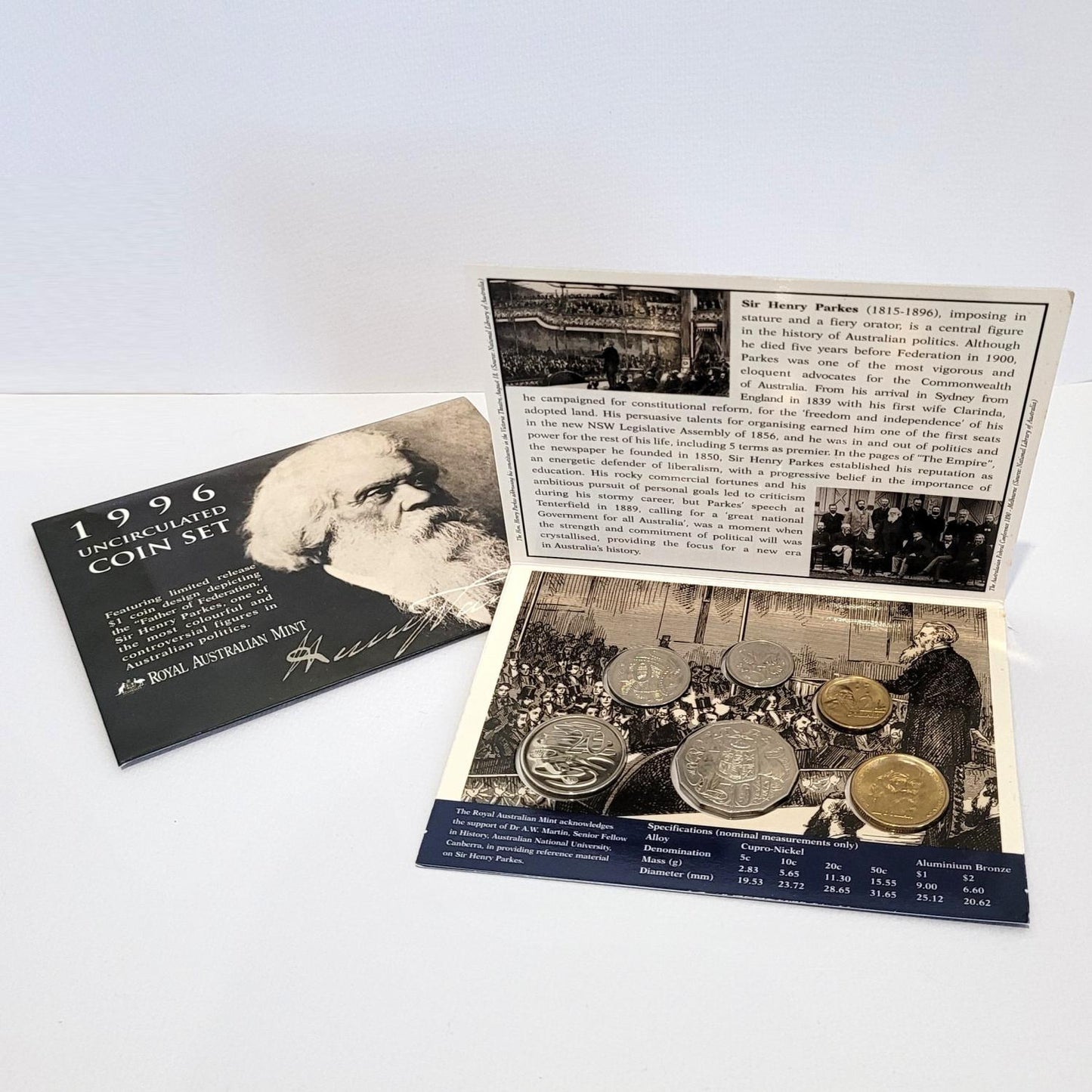 1996 Mint Set - Sir Henry Parkes
