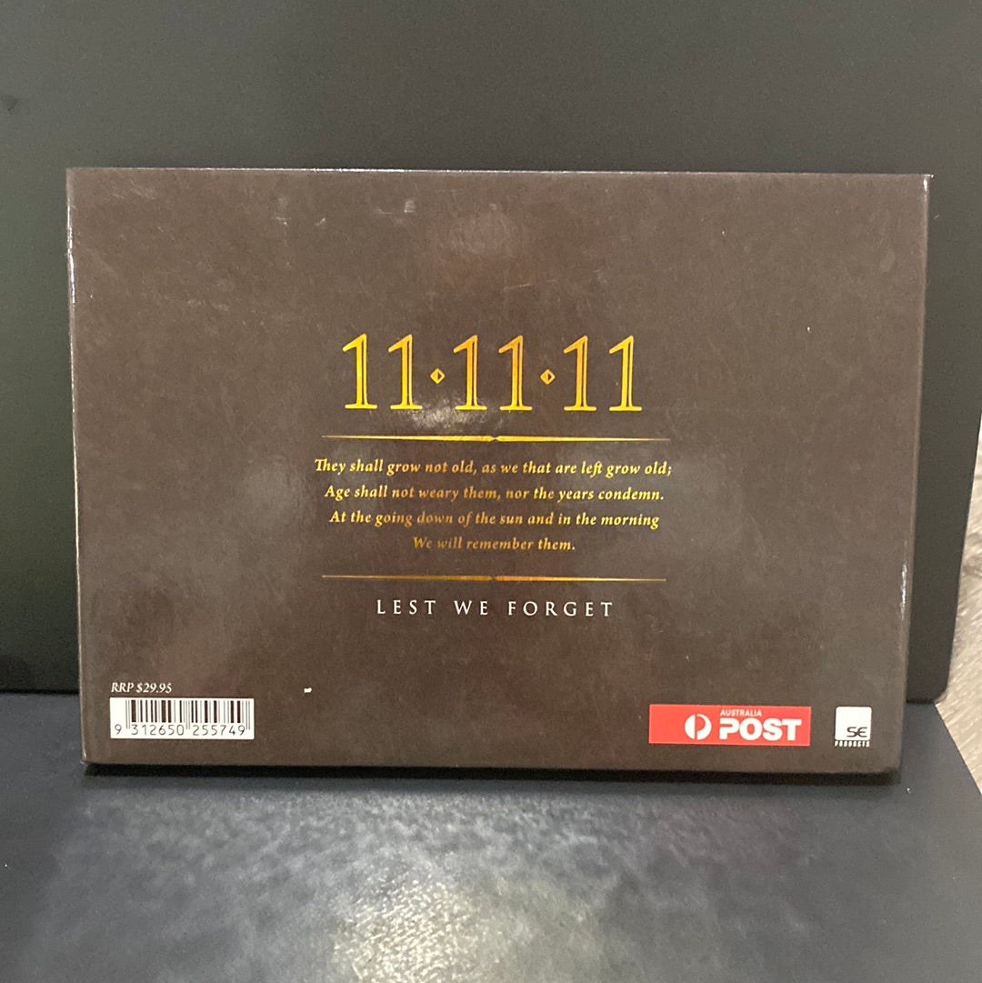 2011 LEST WE FORGET DOUBLE MEDALLION SET 11.11.11