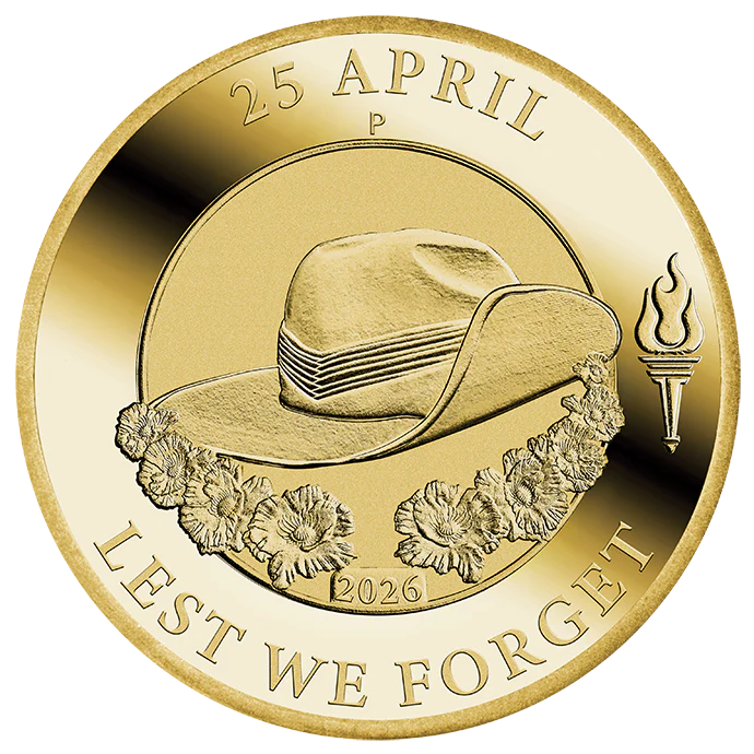 2026 Perth Mint Anzac Day 2026 $1 uncirculated Coin