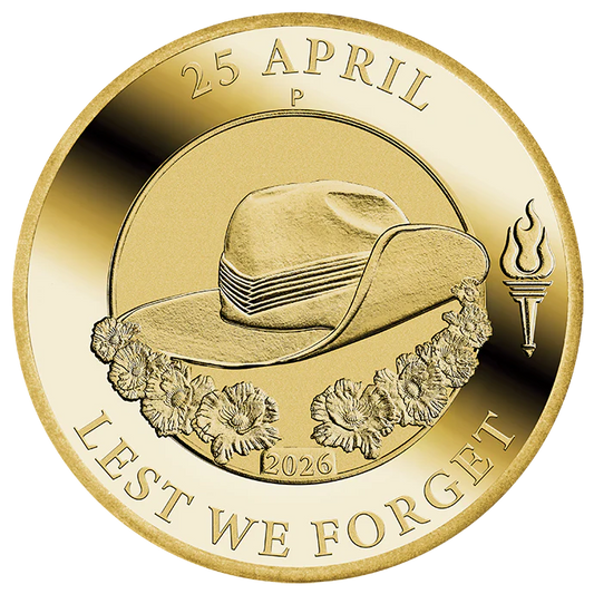 2026 Perth Mint Anzac Day 2026 $1 uncirculated Coin