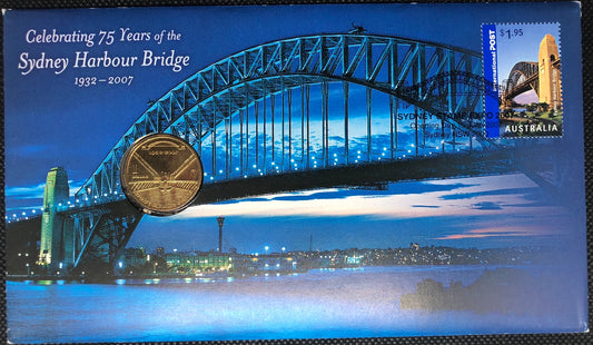 2007 $1 Celebrating 75 Years of the Sydney Harbour Bridge PNC 1932 - 2007