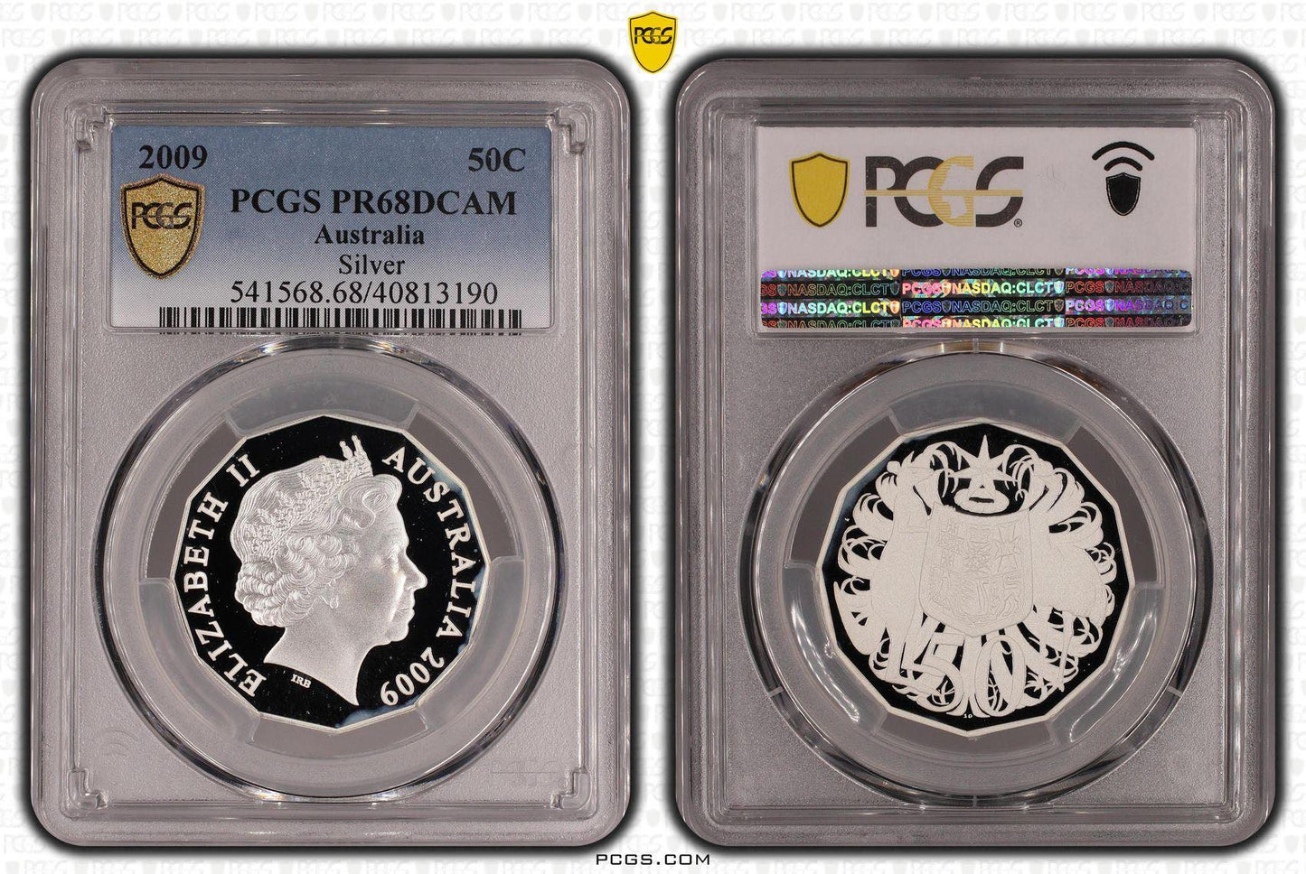 2009 PCGS PR68 SILVER 50c