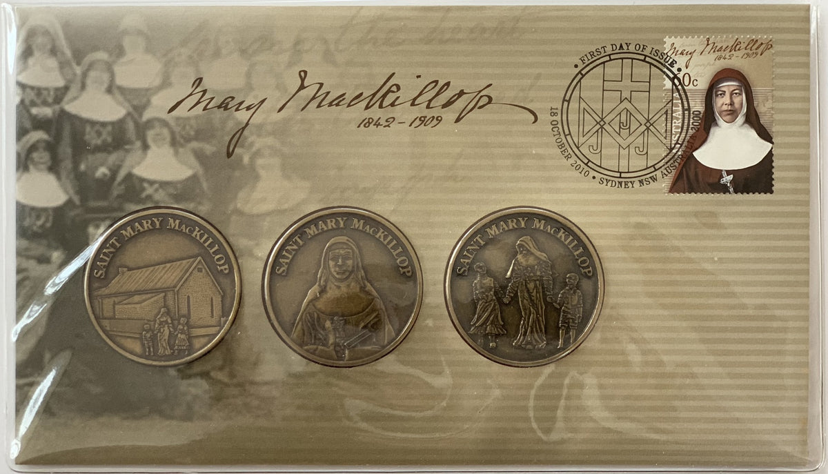 2010 Saint Mary Mackillop 3x Medallions (PMC Medallion)