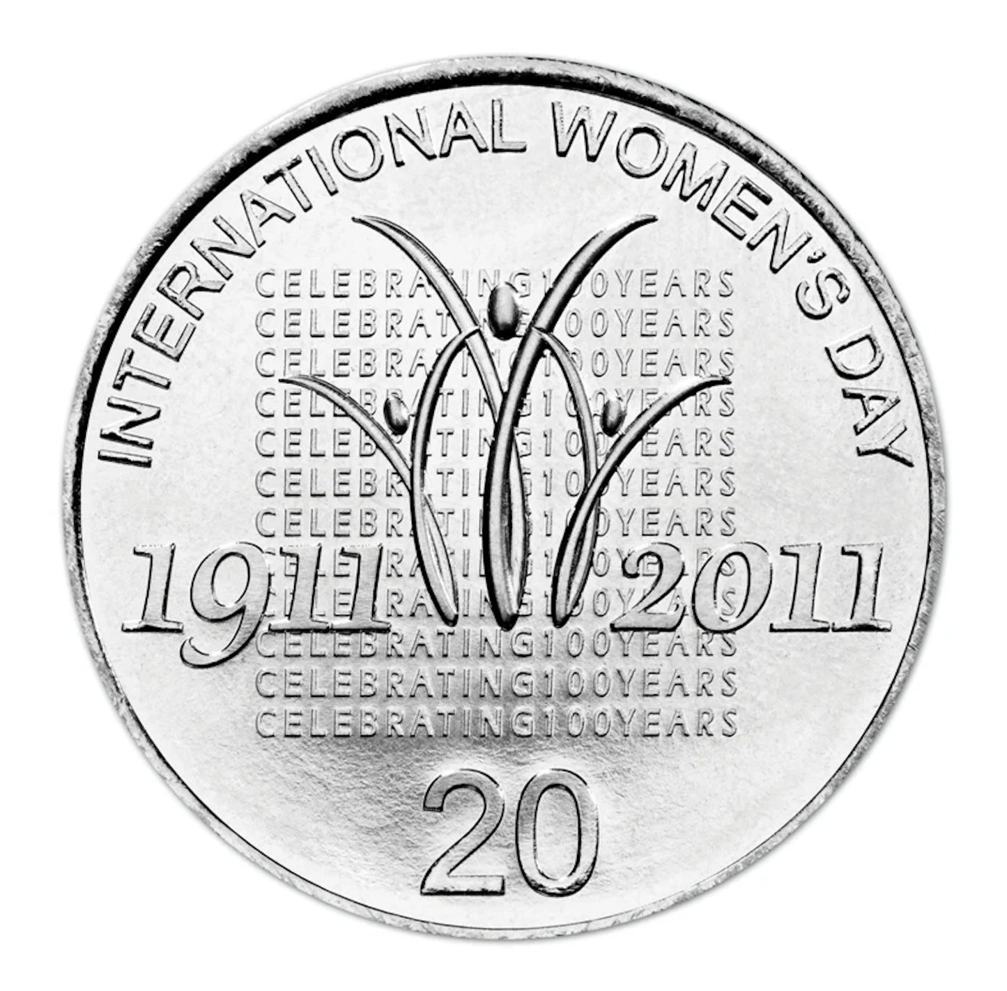 2011 INTERNATIONAL WOMENS DAY 20c circulated