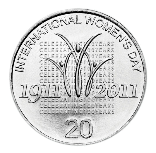 2011 INTERNATIONAL WOMENS DAY 20c circulated
