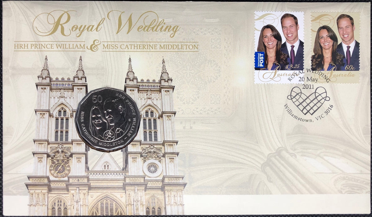 2011 50c Royal Wedding PNC HRH Prince William & Miss Catherine Middleton