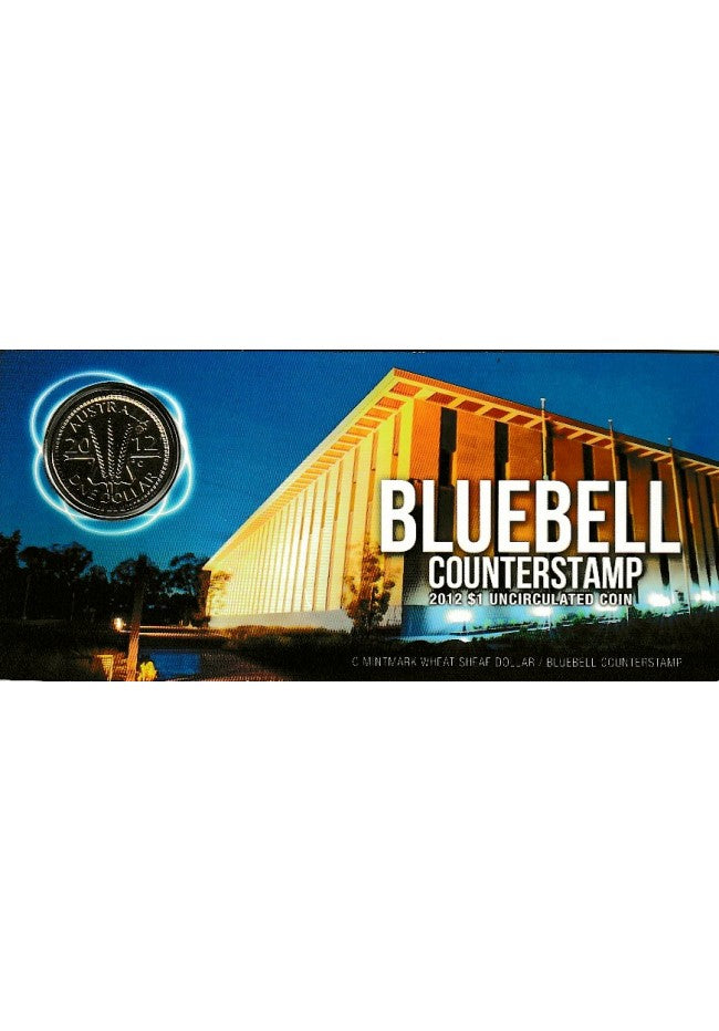 2012 $1 Uncirculated Wheat Sheaf Coin with Bluebell Counterstamp