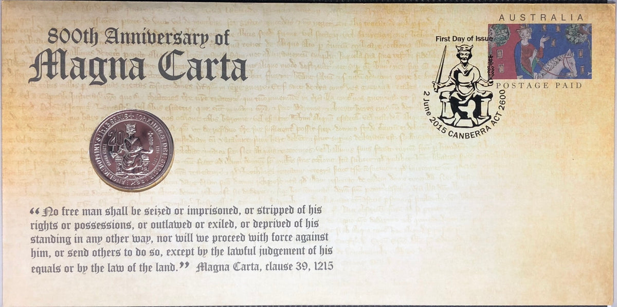 2015 20c 800th Anniversary of the Magna Carta PNC