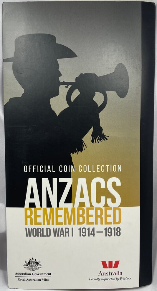 2015 14 Coin Folder Set ANZACs Remembered