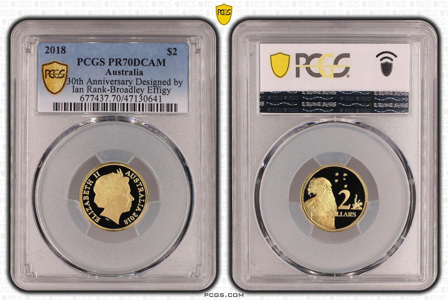 2018 PCGS PR70 30th Anniversary $2 -  Designed by Ian Rank Broadley