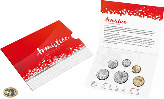 2018 ARMISTICE MINT SET - 6 COIN INCLUDING SPECIAL $1