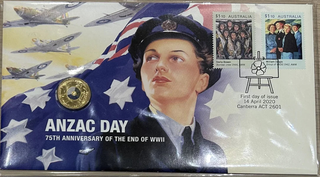 2020 $2 Anzac Day - 75th Anniversary of the End of WWII PNC