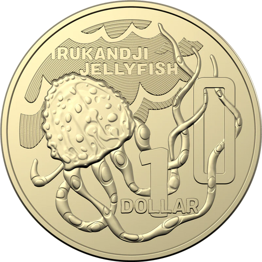 2022 GREAT AUSSIE COIN HUNT 3 - "I" IRUKANDJI JELLYFISH - $1 CIRCULATED COIN