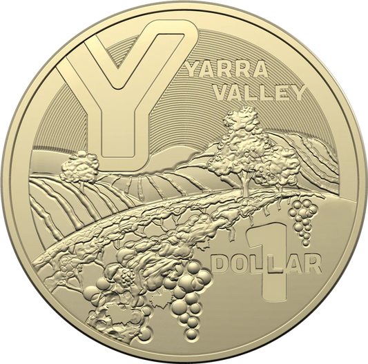 2022 GREAT AUSSIE COIN HUNT 3 - "Y" YARRA VALLEY  - $1 CIRCULATED COIN