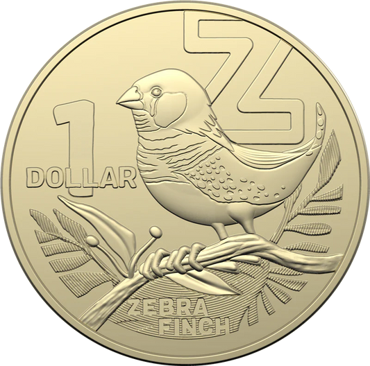 2022 GREAT AUSSIE COIN HUNT 3 - "Z" ZEBRA FINCH- $1 CIRCULATED COIN