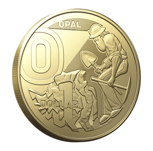 2022 GREAT AUSSIE COIN HUNT 3 - LETTER O - OPAL - CIRCULATED $1 COIN