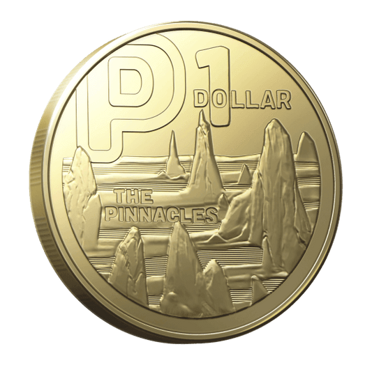 2022 GREAT AUSSIE COIN HUNT 3 - LETTER P - THE PINACLES  - CIRCULATED $1 COIN