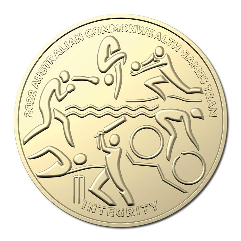 2022 COMMONWEALTH GAMES "INTEGRITY" UNCIRCULATED $1 COIN