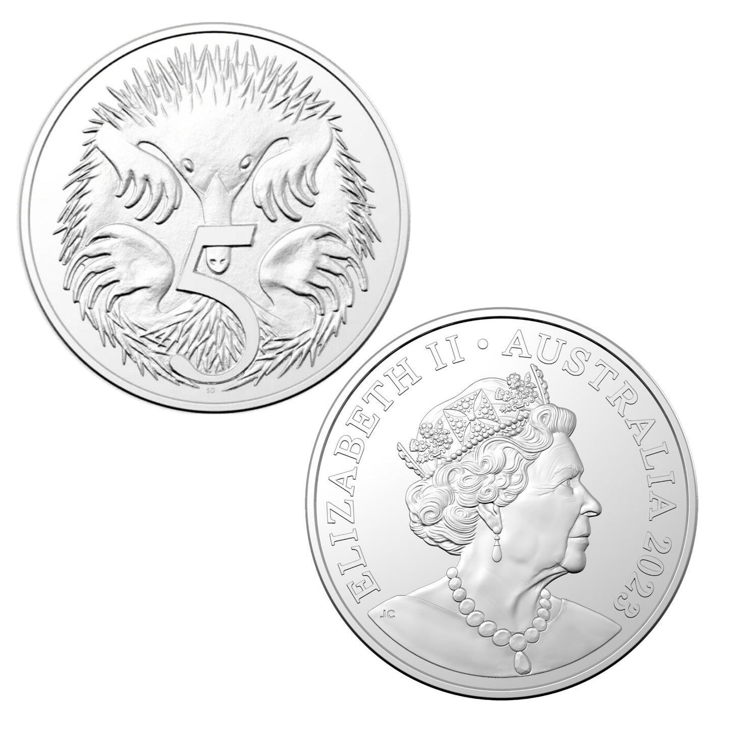 2023 5c - ex mint set - last QEII effigy
