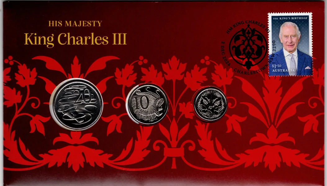 2024 20c 10c 5c His Majesty King Charles III 3x Coin PNC