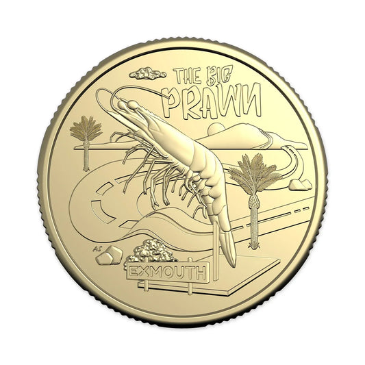 2025 Aussie Big Things 2 $1 Coin The Big Prawn - UNCIRCULATED