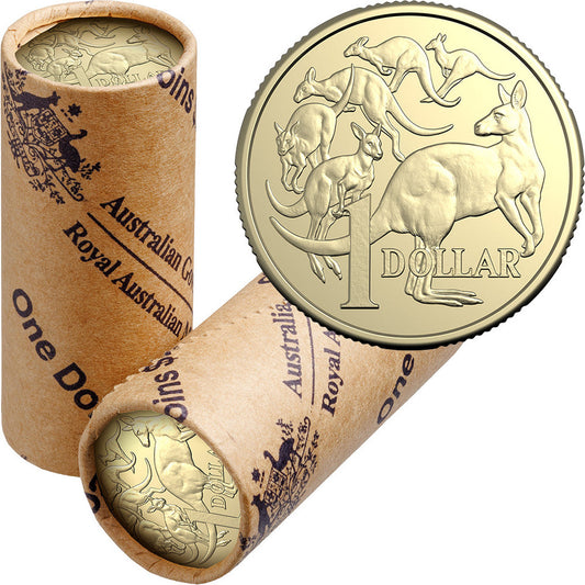 2026 $1 Circulating Coin Ram Roll - Non-Premium Mob of Six Roos