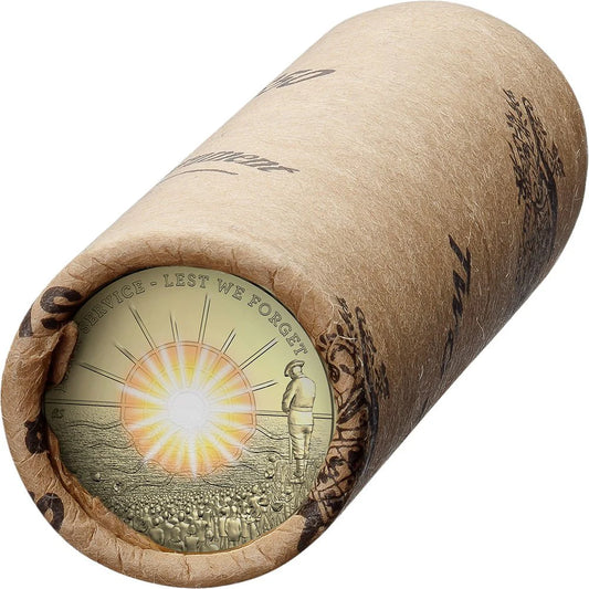 2026 $2 Dawn Service Coloured  Coin - Premium RAM Roll