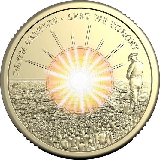 2026 $2 Dawn Service Coloured Circulating Coin - single coin