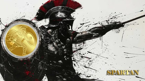 2026 Liberia Spartan 1/1000 oz .9999 Gold Coin in Card - PRE SALE