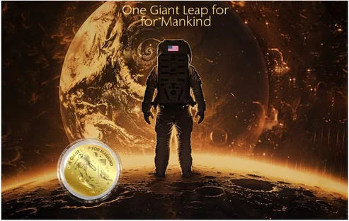 2026 Niue One Giant Leap for Mankind 1/1000 oz .9999 Gold Coin in Card - PRE SALE