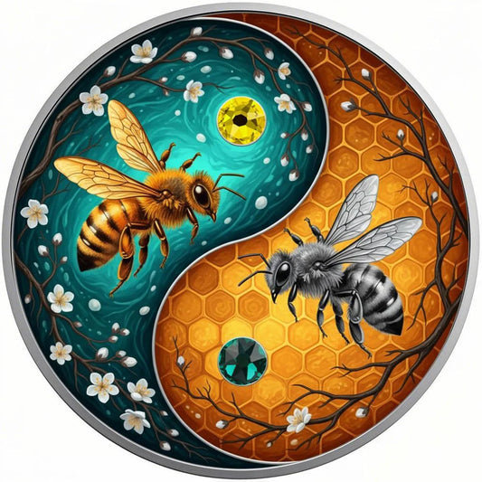 2026 Ultimate Honeybees 1oz bi-metal .999 Copper with Crystals - PRE SALE
