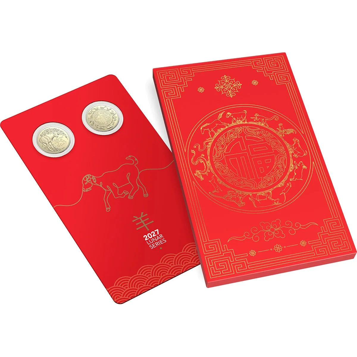NEW RELEASE - 2027 $1 Year Of The Goat Uncirculated Two-Coin Set