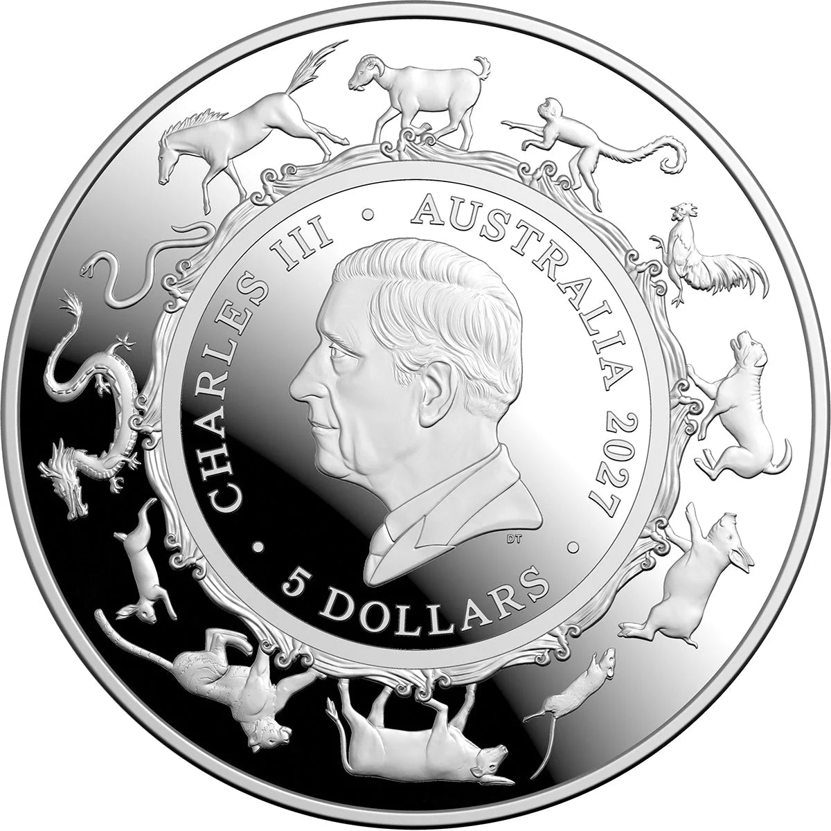 NEW RELEASE - 2027 $5 Year Of The Goat 1oz Silver Proof Domed Coin