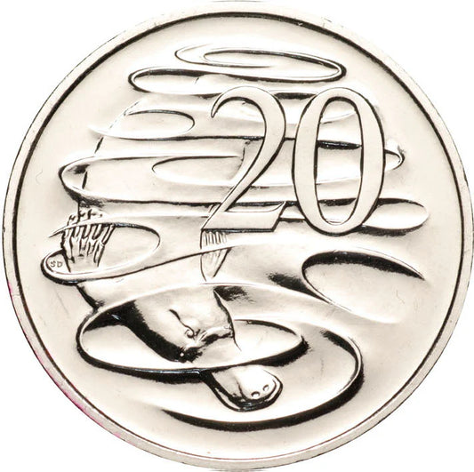 1987 Platypus 20c Uncirculated - ex mint set
