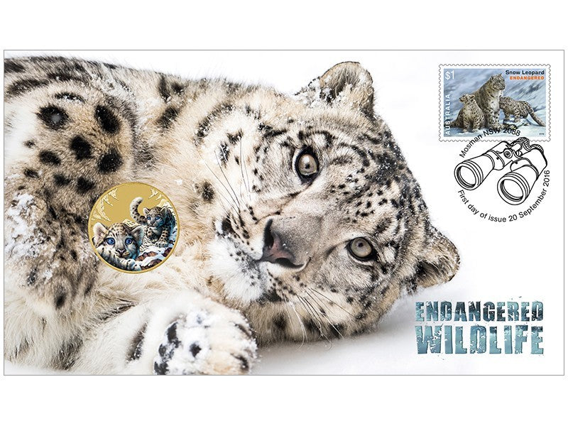 2016 Endangered Wildlife Snow Leopard PNC