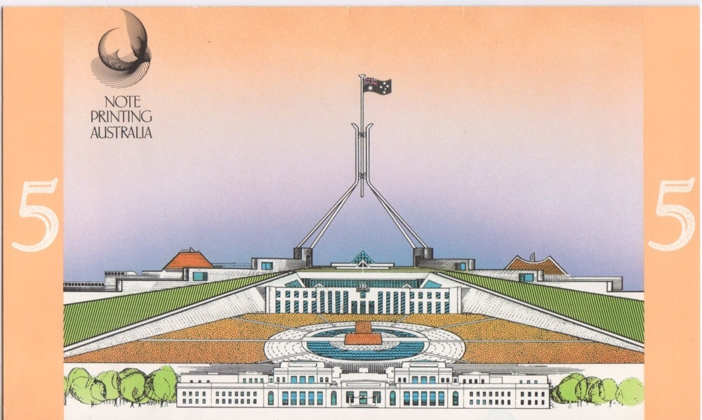 1992 NOTE PRINTING AUSTRALIA FIRST & LAST NOTE FOLDER $5