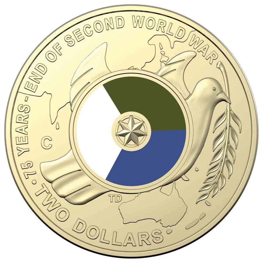 Australia End of WWII 2020 $2 C Mintmark Uncirculated Coin