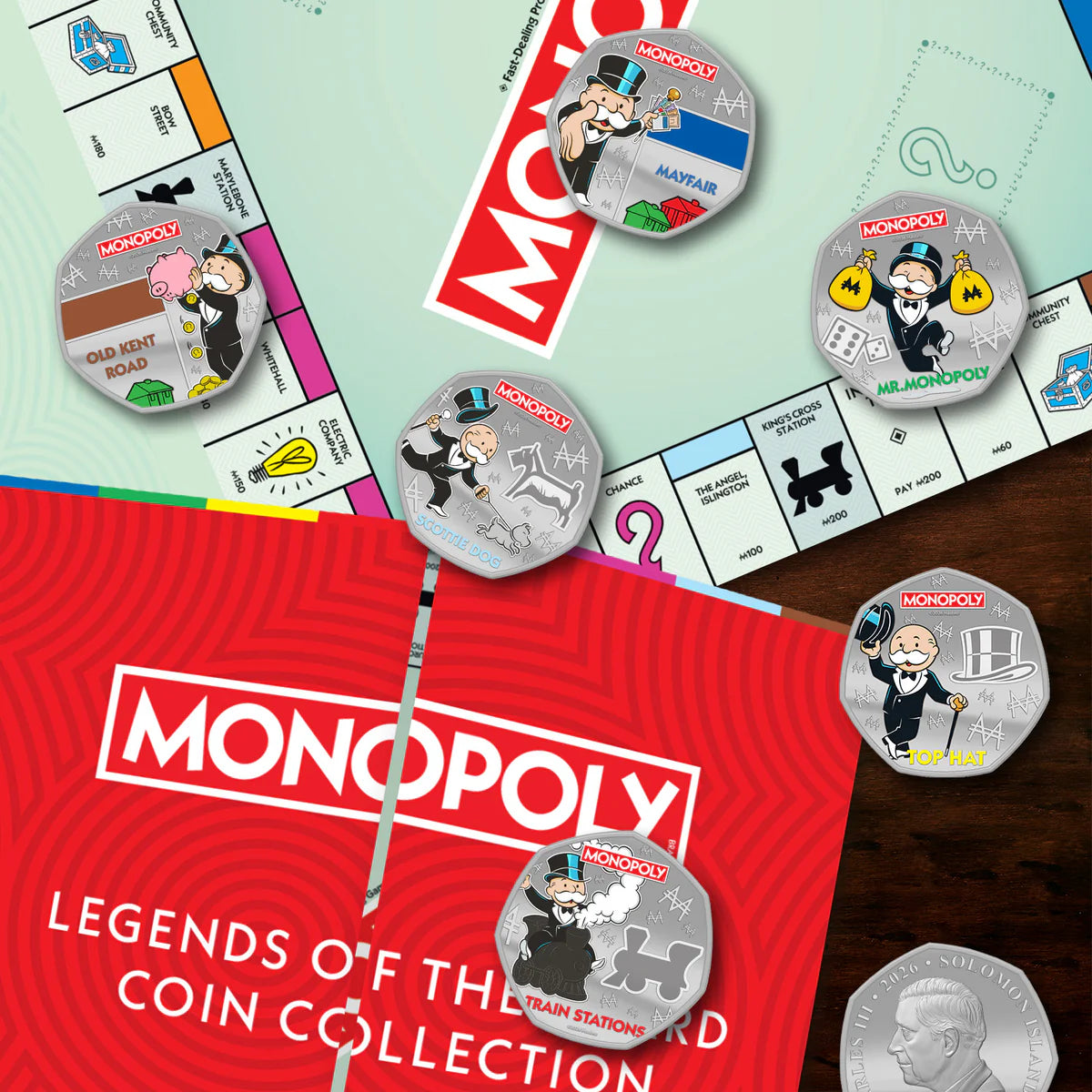 Monopoly Legends of the Board - Display folder (no coins)