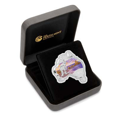 2013 Australian Map Shaped Coin Series – Kangaroo 1oz Silver Proof Coin