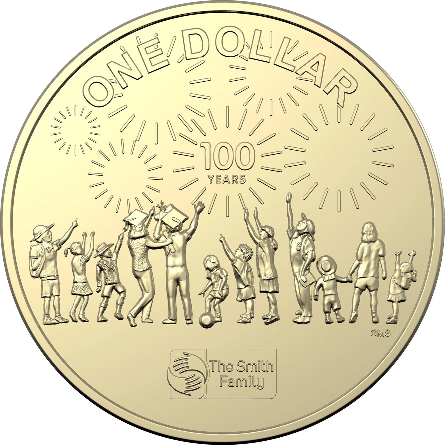 2022 Centenary Of The Smith Family $1 Uncirculated Coin
