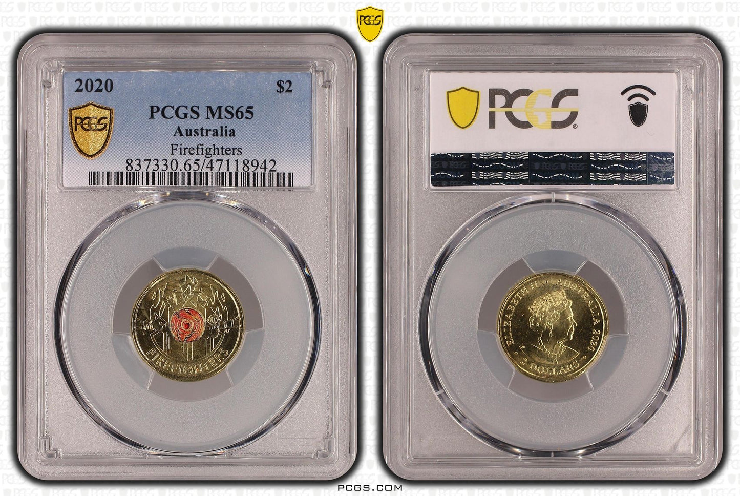 2020 PCGS MS65 FIREFIGHTER