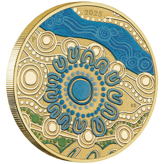 2025 Ngana Nyitting $1 Blue River uncirculated coin