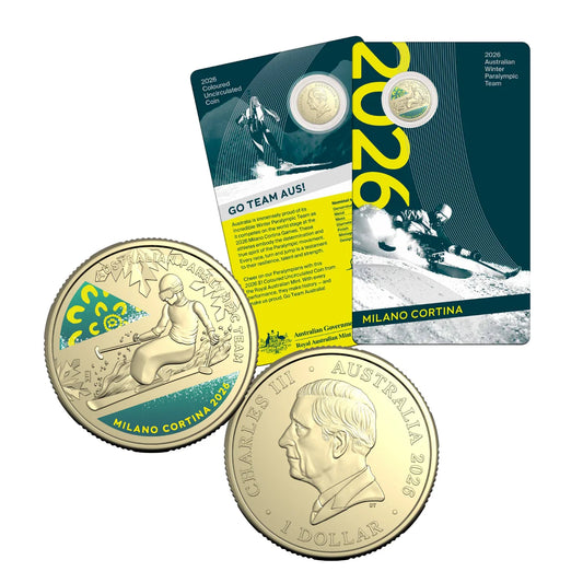 Australia Winter Paralympics 2026 $1 Uncirculated Coin