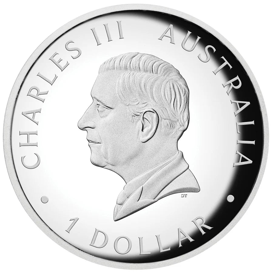 NEW RELEASE - PERTH MINT - 2026 Australia Kangaroo $1 Colour High Relief 1oz Silver Proof Coin