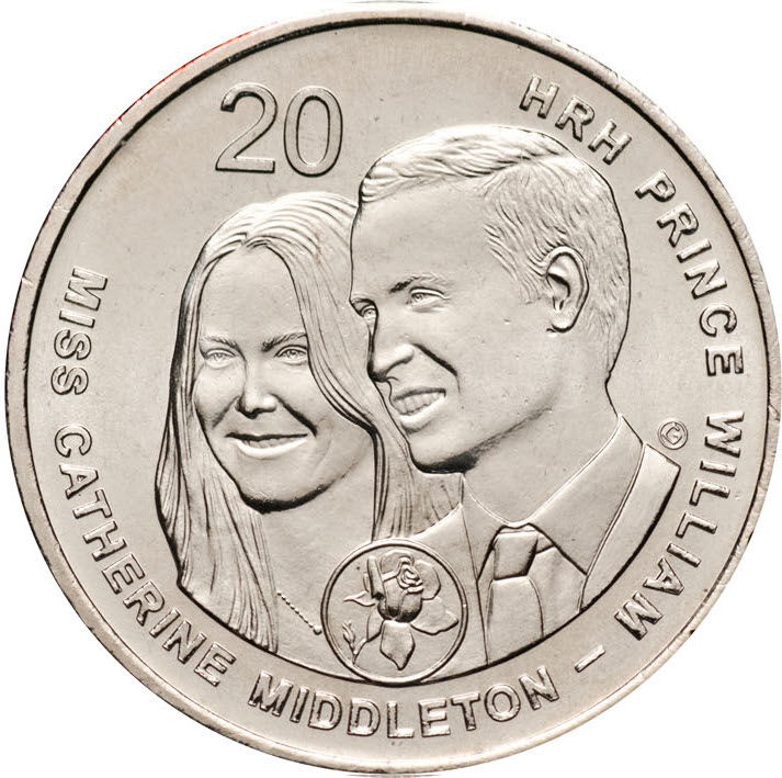 2011 Royal Wedding 20c coin Circulated